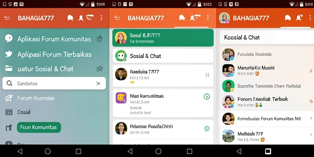 Antarmuka BAHAGIA777 yang ramah pengguna untuk forum komunitas.