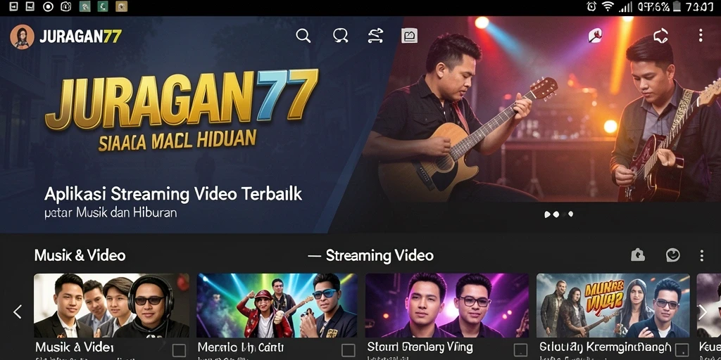 Antarmuka JURAGAN77 yang menarik untuk pengalaman streaming video.