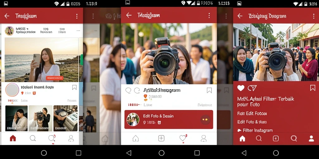 Antarmuka ME355 yang sederhana dan menarik untuk editing foto.