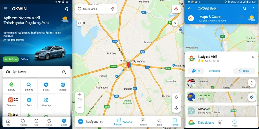 Antarmuka pengguna OKWIN yang sederhana dan informatif.